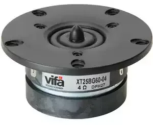 Vifa Peerless XT25BG60-04 Dual Magnet Tweeter Unit 25mm Ring Radiator Dome Bullet Phase Plug