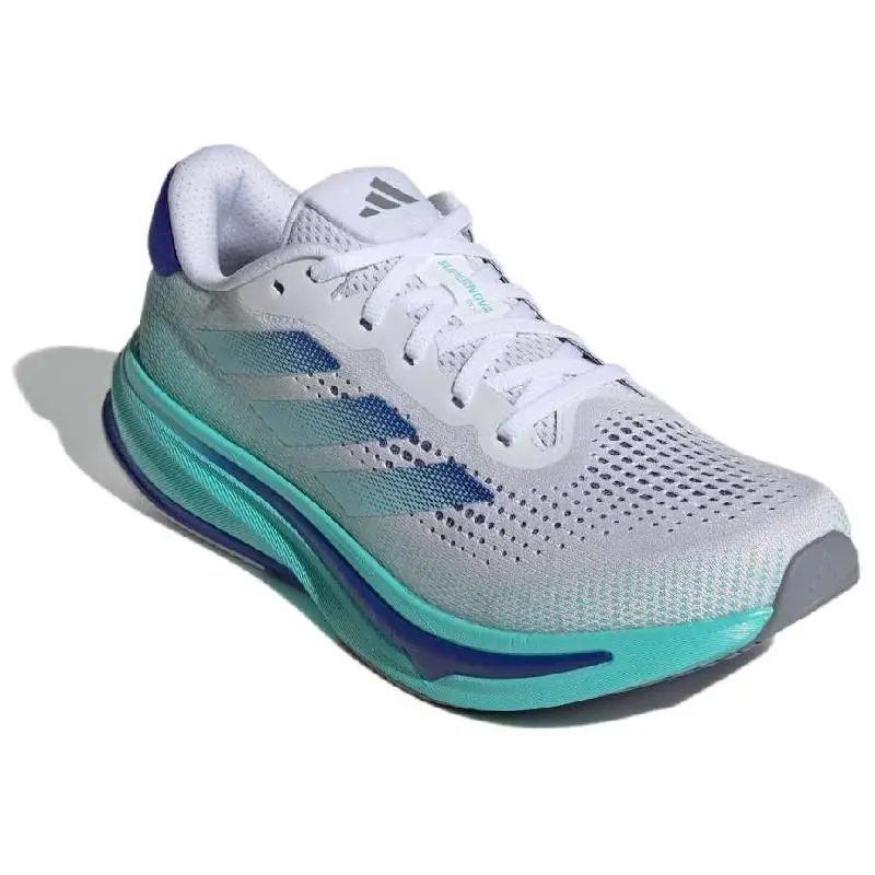 adidas SUPERNOVA RISE Running Shoes Men Low-top White/Bright Blue/Dark Blue Sneakers shoes ID3599