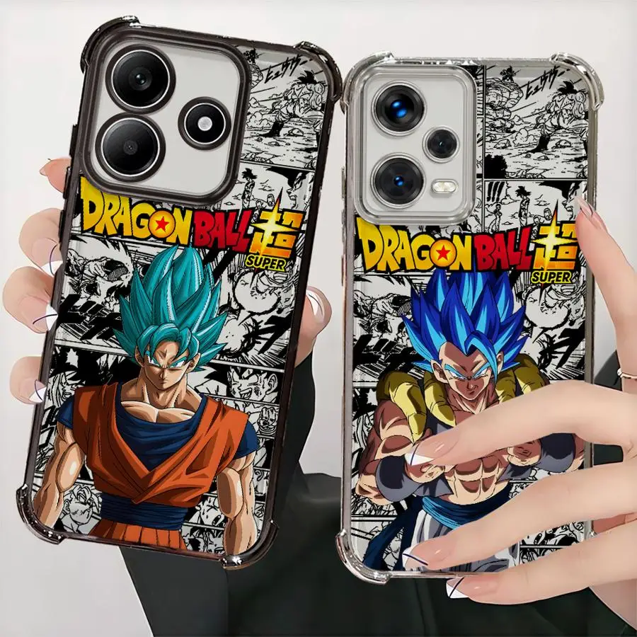 Anime Dragon Ball Vegeta Goku Hülle für Redmi Note 10 Lite 10s 11s 14 Pro Plus 9S 11 12 13 Soft Phone Cover