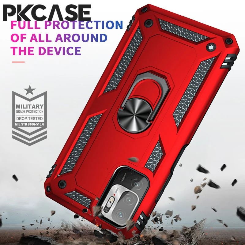 PKCASE Shockproof Armor Case For Redmi Note11 11S 10 10S Pro Plus Max 4G 5G Intl Cover