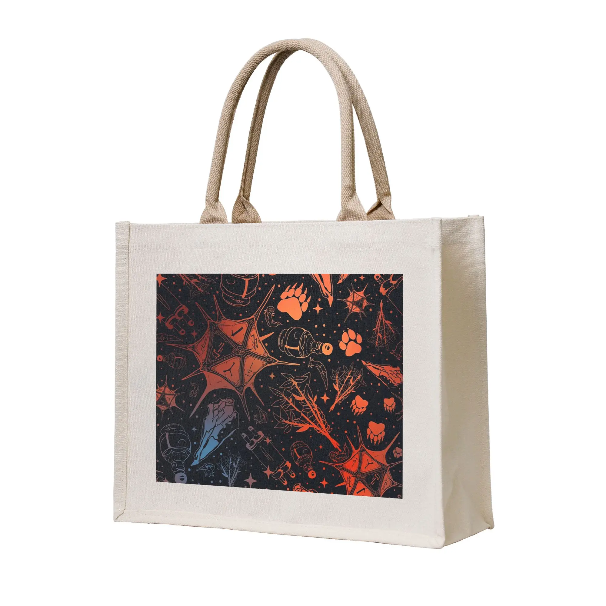 

Сумка-шоппер BG3 Pattern Astarion Shadowheart Druid Potion, холщовая сумка-тоут, многоразовая, для женщин, на плечо, дорожная сумка