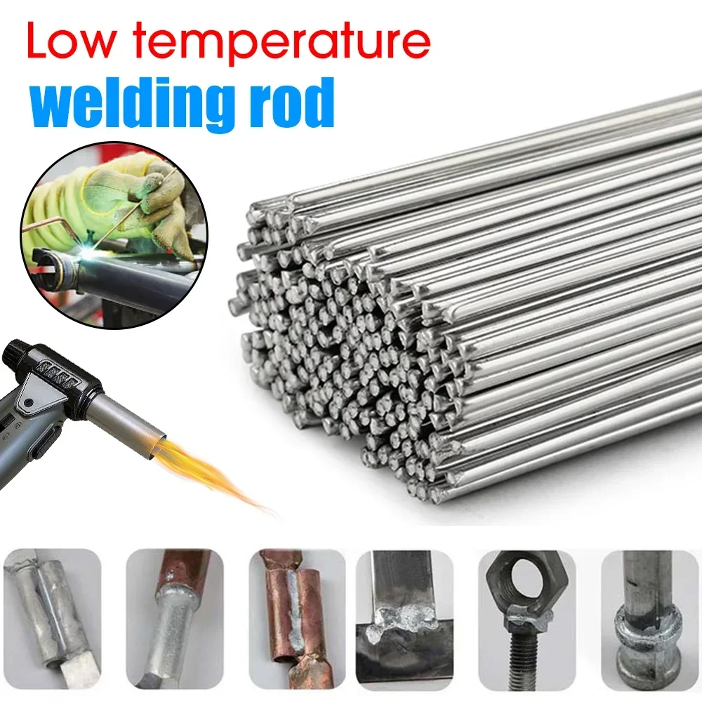 Imagem -02 - Alumínio Universal Welding Rods Cored Wire Solder Weld Bar Reparação Kits Agente Fácil Derreter Baixa Temperatura 1.6 mm 2.0 mm 2.5 mm 10 Pcs 60 Pcs