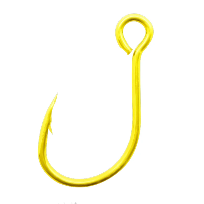 

500pcs Big Eye Hooks Gold Red Pipe FishHook Circle Ring Luya Sequin Fake Bait Bass Cocky Mouth Fishing Accessories Goods Pesca