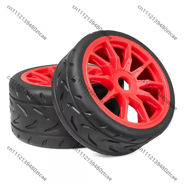 1/7 Scale RC On‑Road GT Car Eight‑Shaped Pattern Rubber Racing Highway Tires Upgrade Replacement Spare Parts