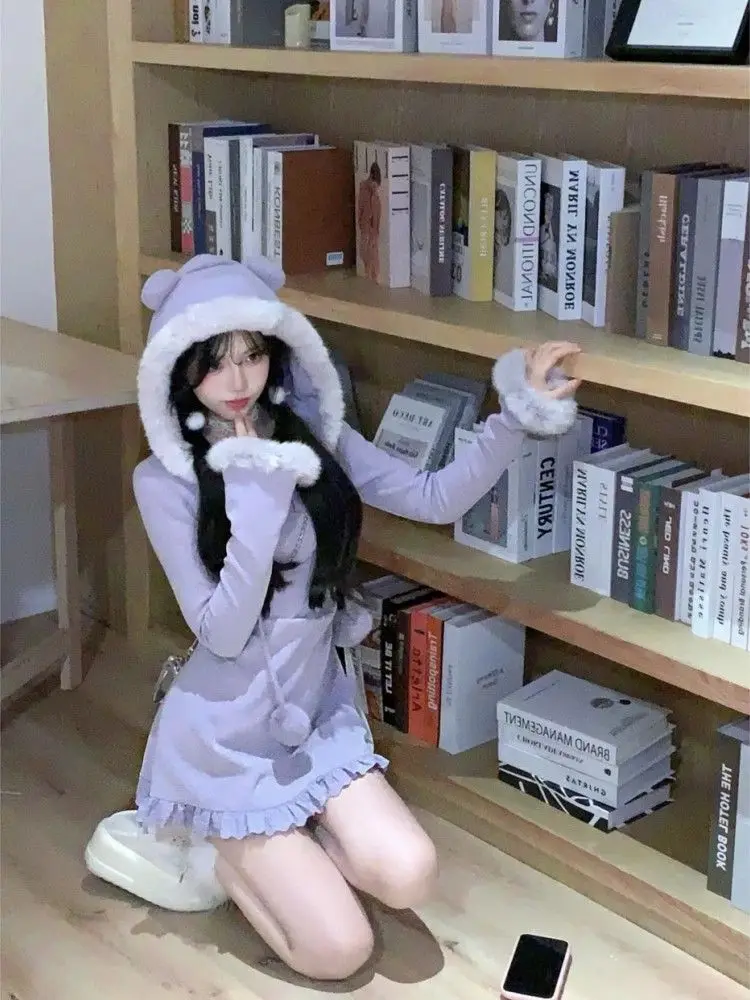 Abiti da donna a maniche lunghe Abito da festa notturno Elegante primavera Cupro Avorio Collo quadrato Smocking a strati Vita bassa Minimalista piccante