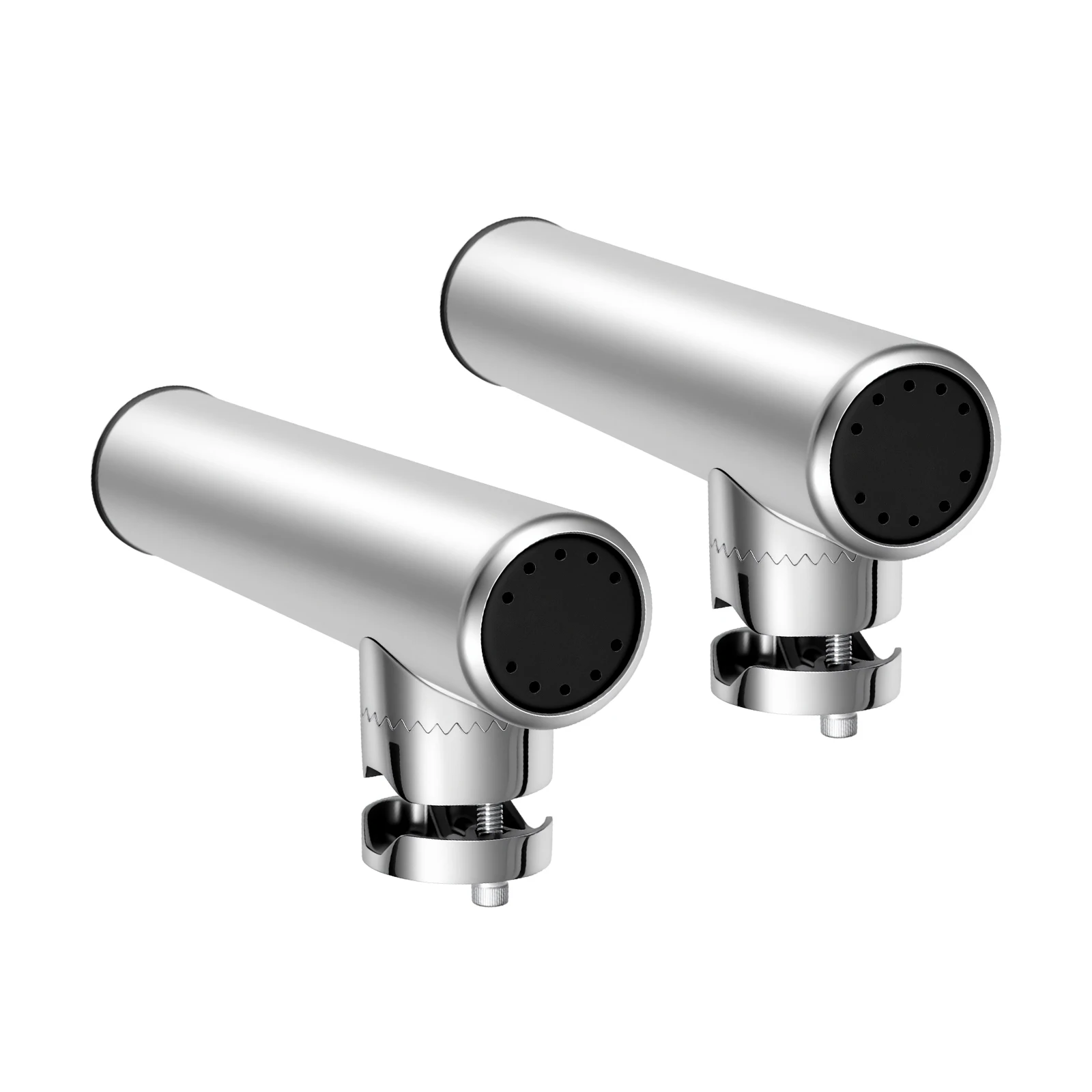 2 Stück Marine-Angelrutenhalter 19-25MM Angelrutenhalter aus Edelstahl, PVC für Yachten Boote 360° ° Anpassung – Detail 3