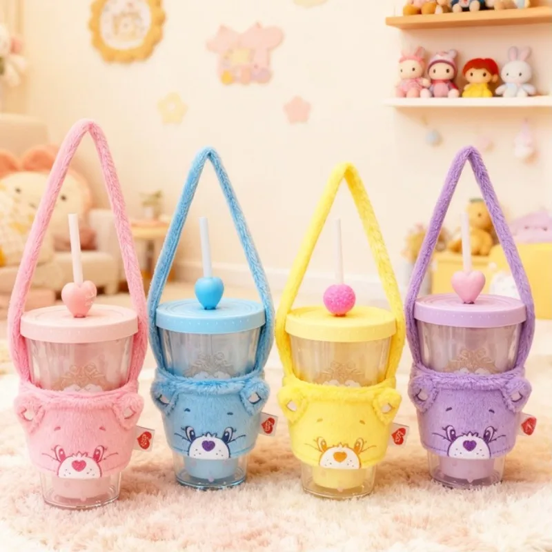 

Новый милый плюшевый набор для кофе с мишками-друзьями: кружка, сумка для кружки и сумка для бутылки с водой, подарок на день рождения