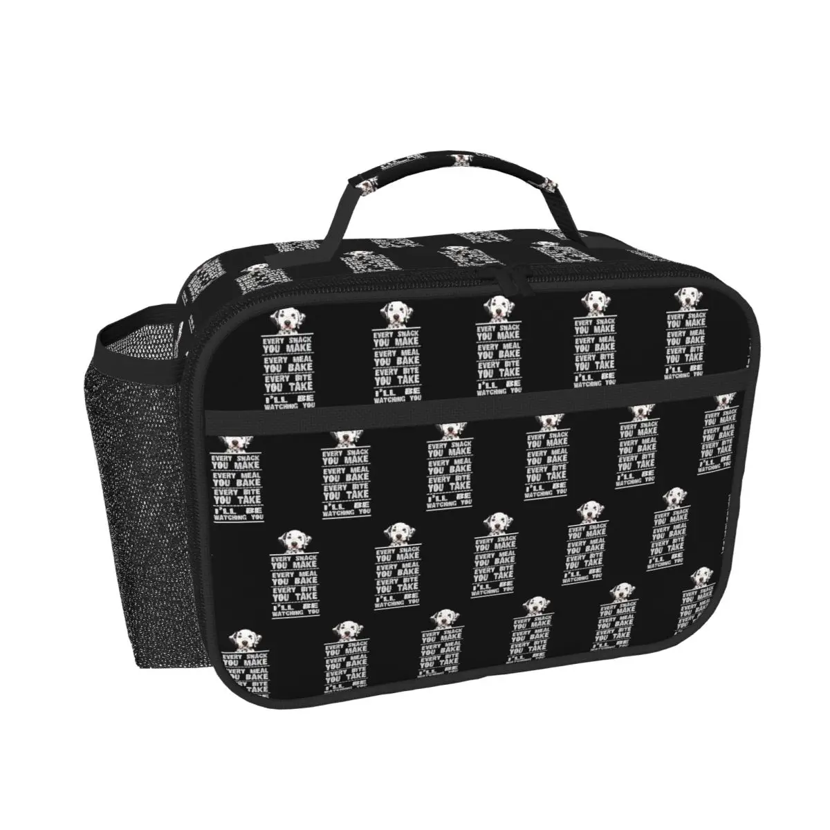 Dalmatian Dog Every Snack You Bake Insulated Lunch Bag for Women Children Leakproof Food Boxes Thermal Lunch Box Tote