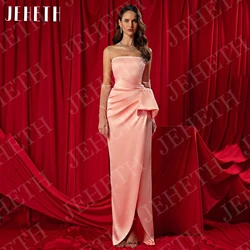 JEHETH Elegant Evening Dresses Prom Gown Sexy Strapless Mermaid Sleeveless Bespoke Occasion Dresses Customized vestidos de noche