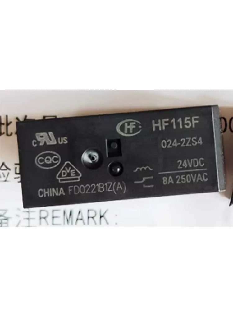 

5 PCS 24V Relay HF115F 024-2ZS4 24VDC 8A 8Pins