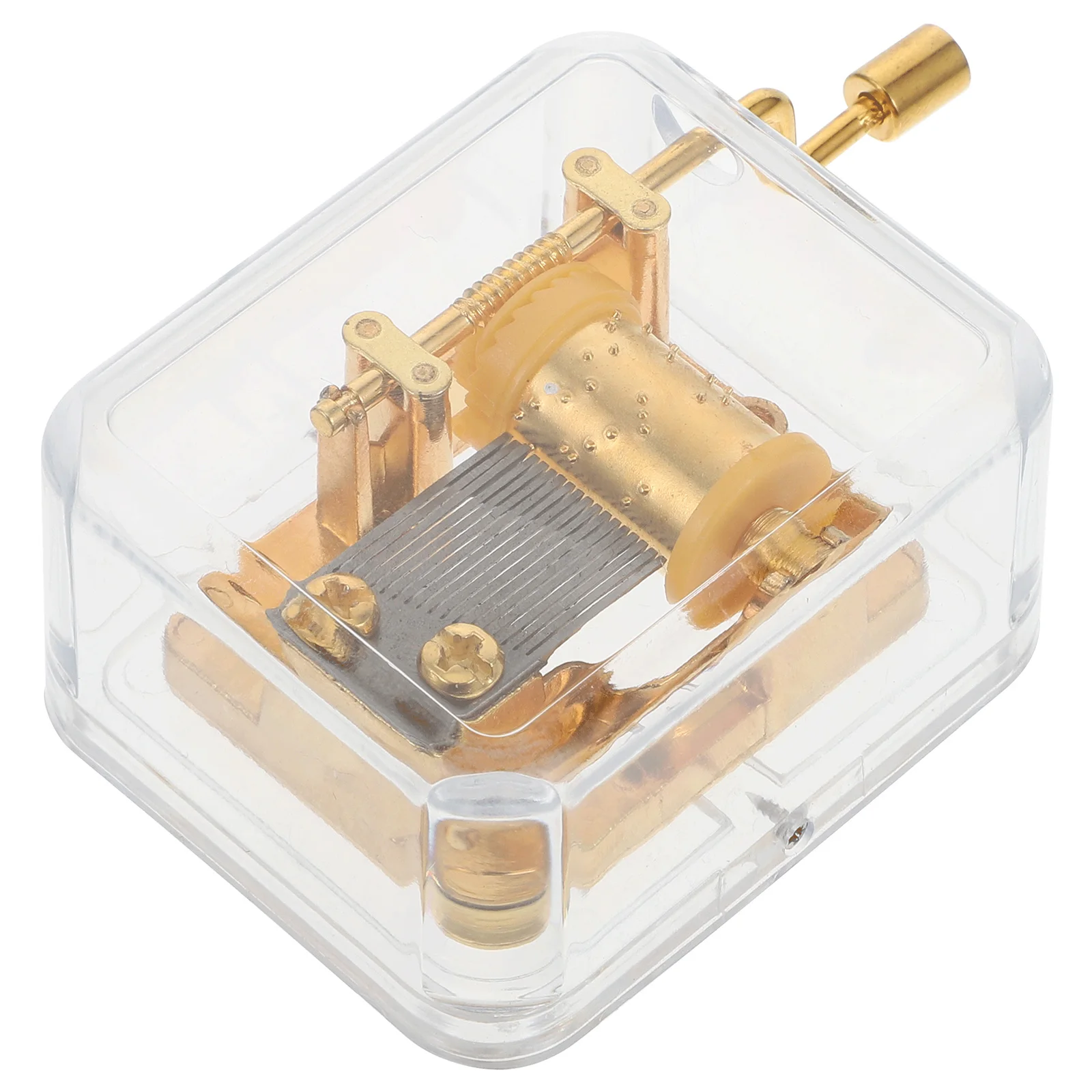 

1pc DIY Music Box Golden Hand Crank Musical Accessories Beautiful Decoration Birthday Gift Christmas Toys Girls