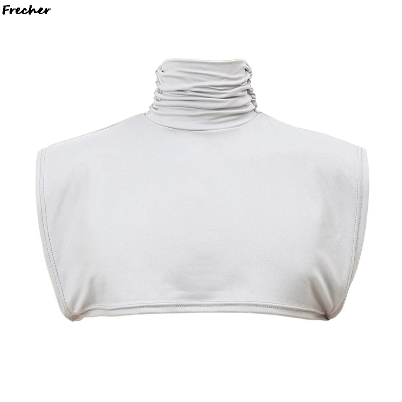 Effen kleur elastische afneembare kragen coltrui binnenkraag voor dames mode doe-het-zelf shirts kleding revers blouse topkragen