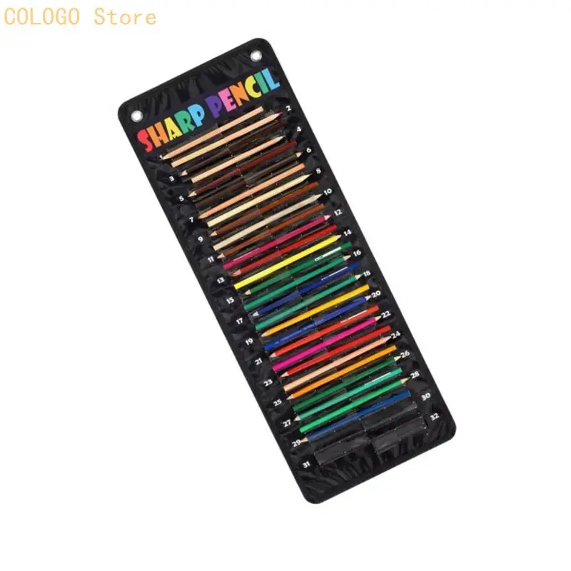 32 Pocket Art Tool Organiser for Study Room and Classroom Craft Corners D0LD