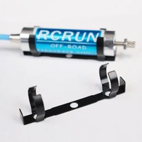 4 Pcs Metal Piggyback Mount Off-Road Racing Shocks Mounting Base Clip for 1/10 RC Crawler Car RCRUN Shock Absorber Reservoirs