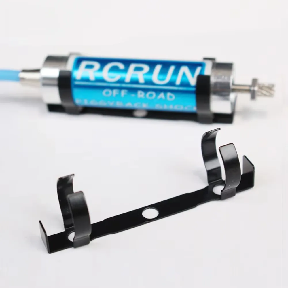 4 Pcs Metal Piggyback Mount Off-Road Racing Shocks Mounting Base Clip for 1/10 RC Crawler Car RCRUN Shock Absorber Reservoirs