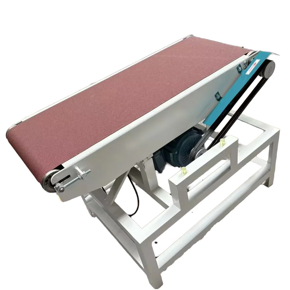 Electric Vertical Horizontal Metal Belt Sander Industrial Stainless Steel Sander