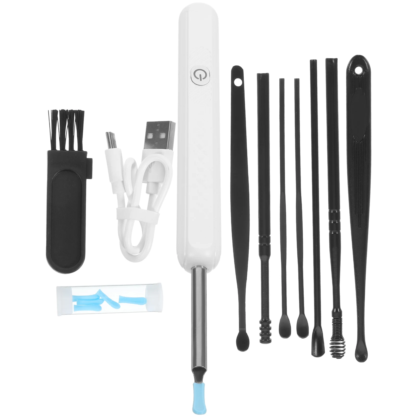 

High-Definition Cleaning Kit Durable Pc Silicone Iron Materials Ergonomic Handle Earwax Remover Tools Wax Removal