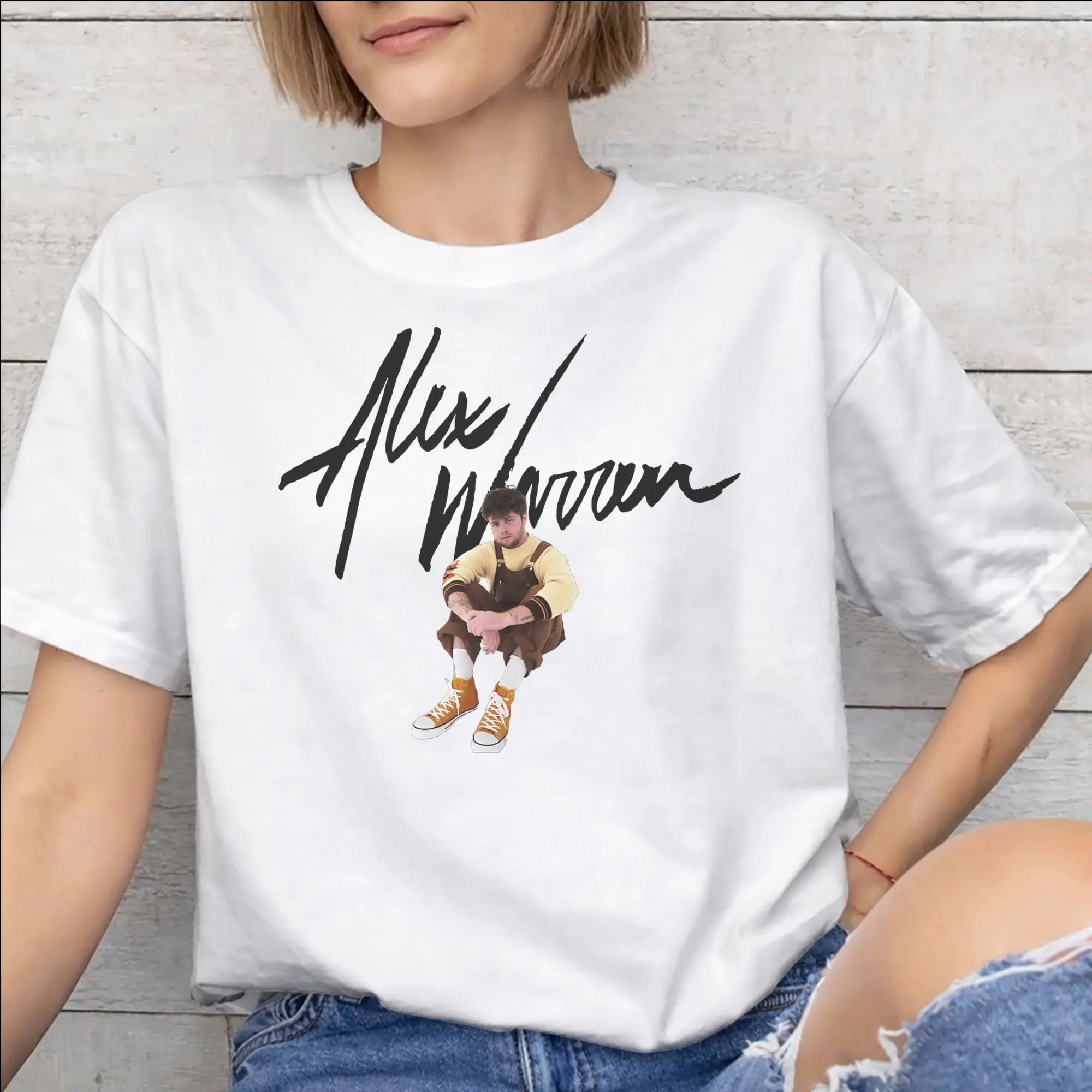 Men Women Alex Warren Little Orphan Live Tour 2026 Shirt 100% Cotton Graphic Print Tee Shirts  Top Clothing
