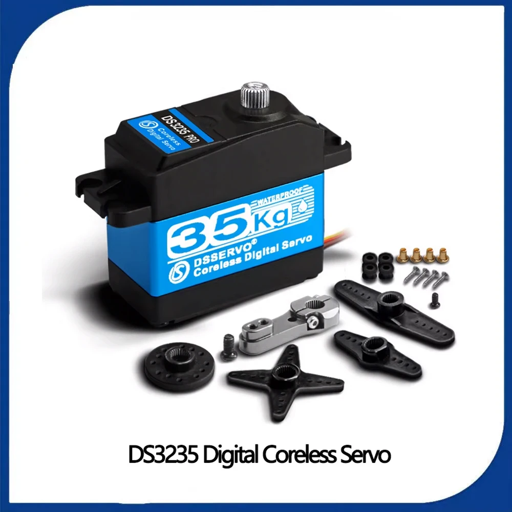 

Dsservo 35kg DS3235 PRO Digital Servo Steel Gear Coreless Motor Waterproof for 1:8 1:10 1:12 RC Car Robot Crawler