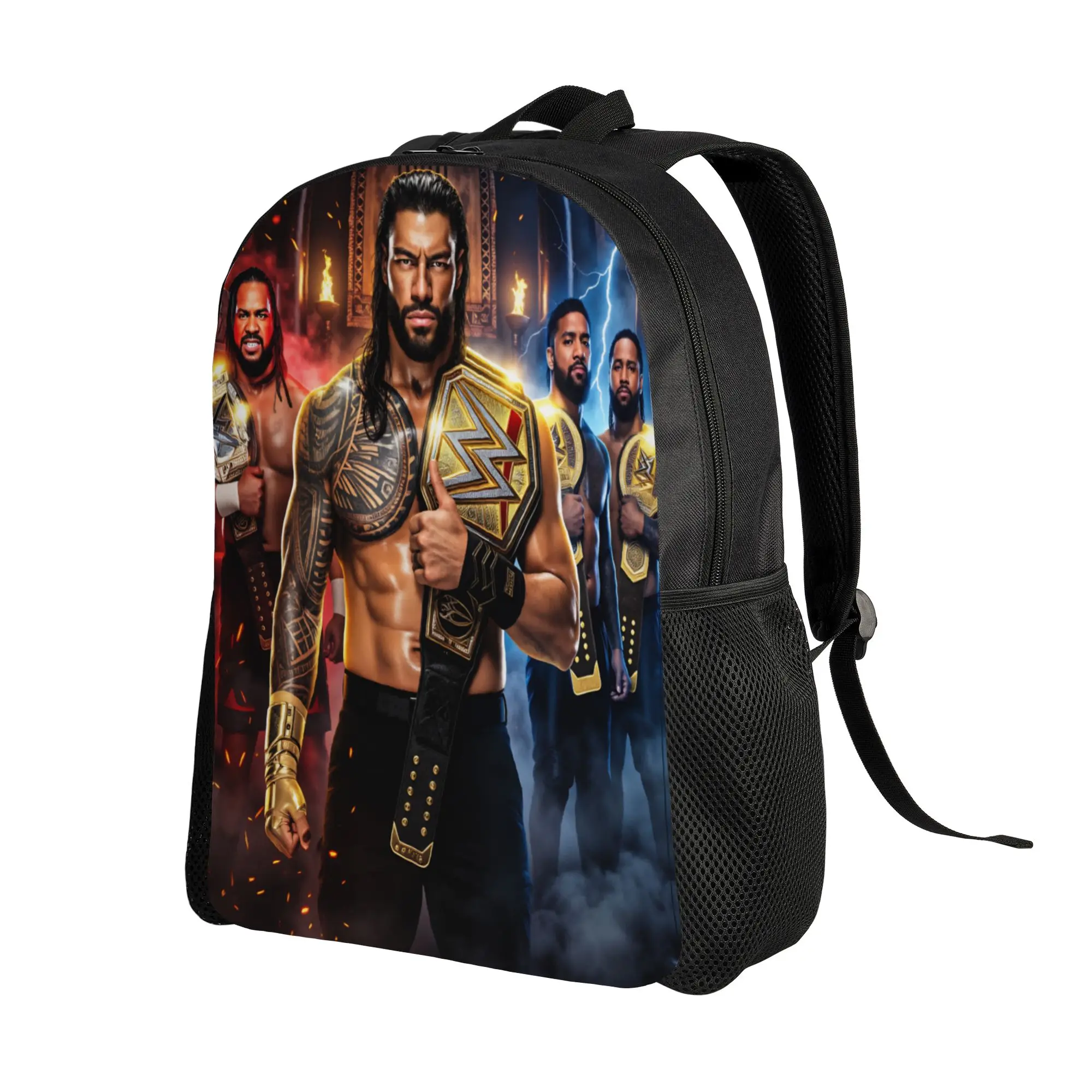 Wrestler Roman Reigns Wrestling Backpack  Cycling Backpacks Women Men Casual High School Bags Design Breathable Rucksack