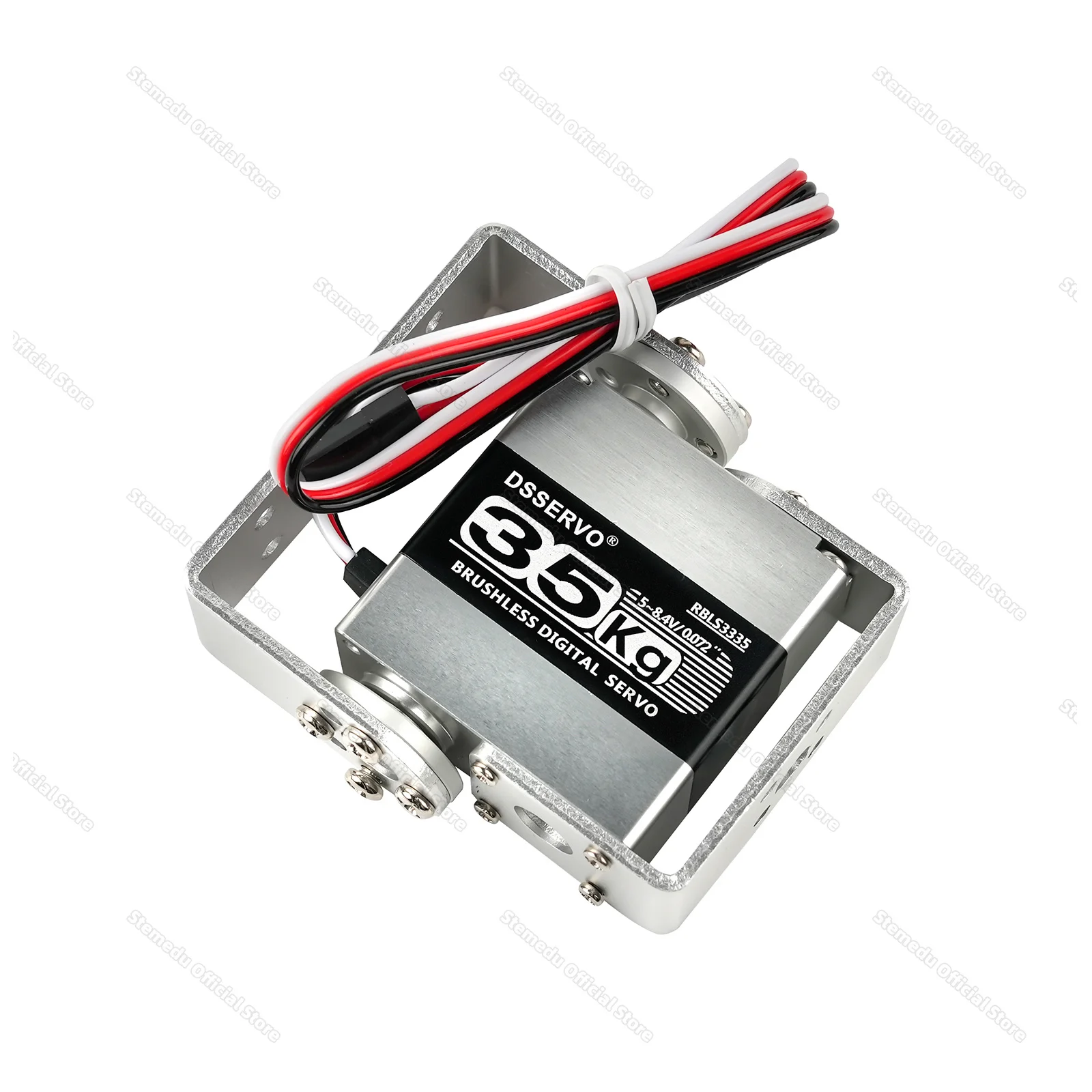 All Metal 35KG Dual Axis Digital Servos Brushless Motor Steel Gear IP67 Waterproof RC Servo for RC Truck & Competition Robot Arm