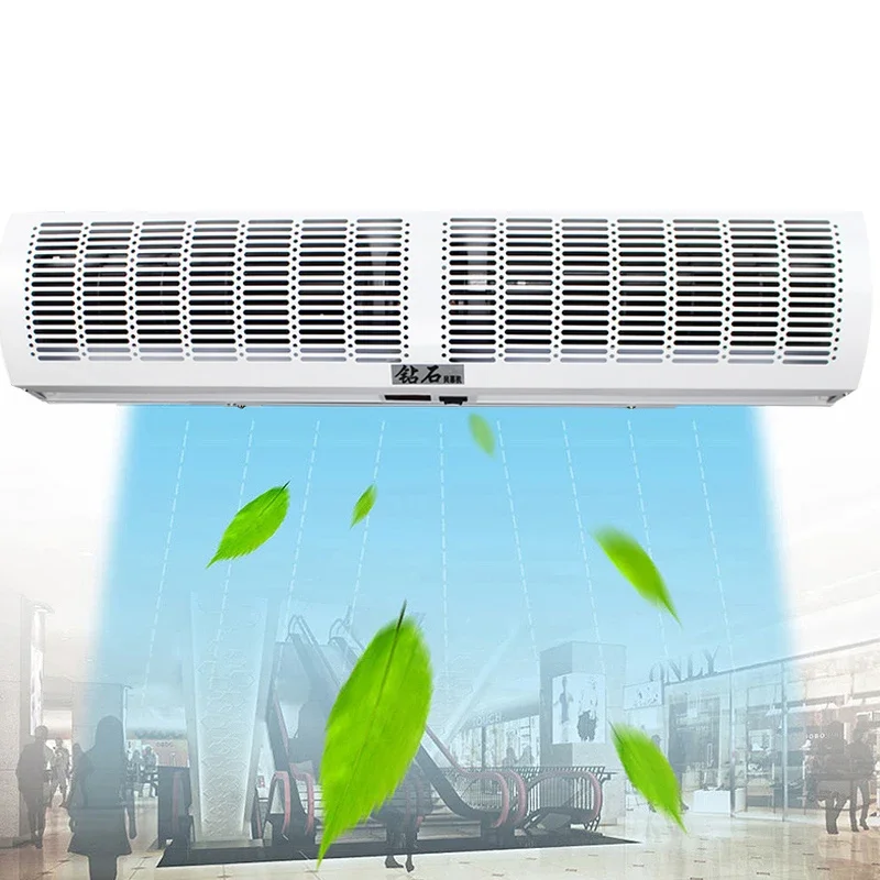 0.6-2.0m Commercial Air Doors Remote Control Adjustable Stalls Air Curtain Machine Nano Spray Paint Mute Energy Saving Low Noise