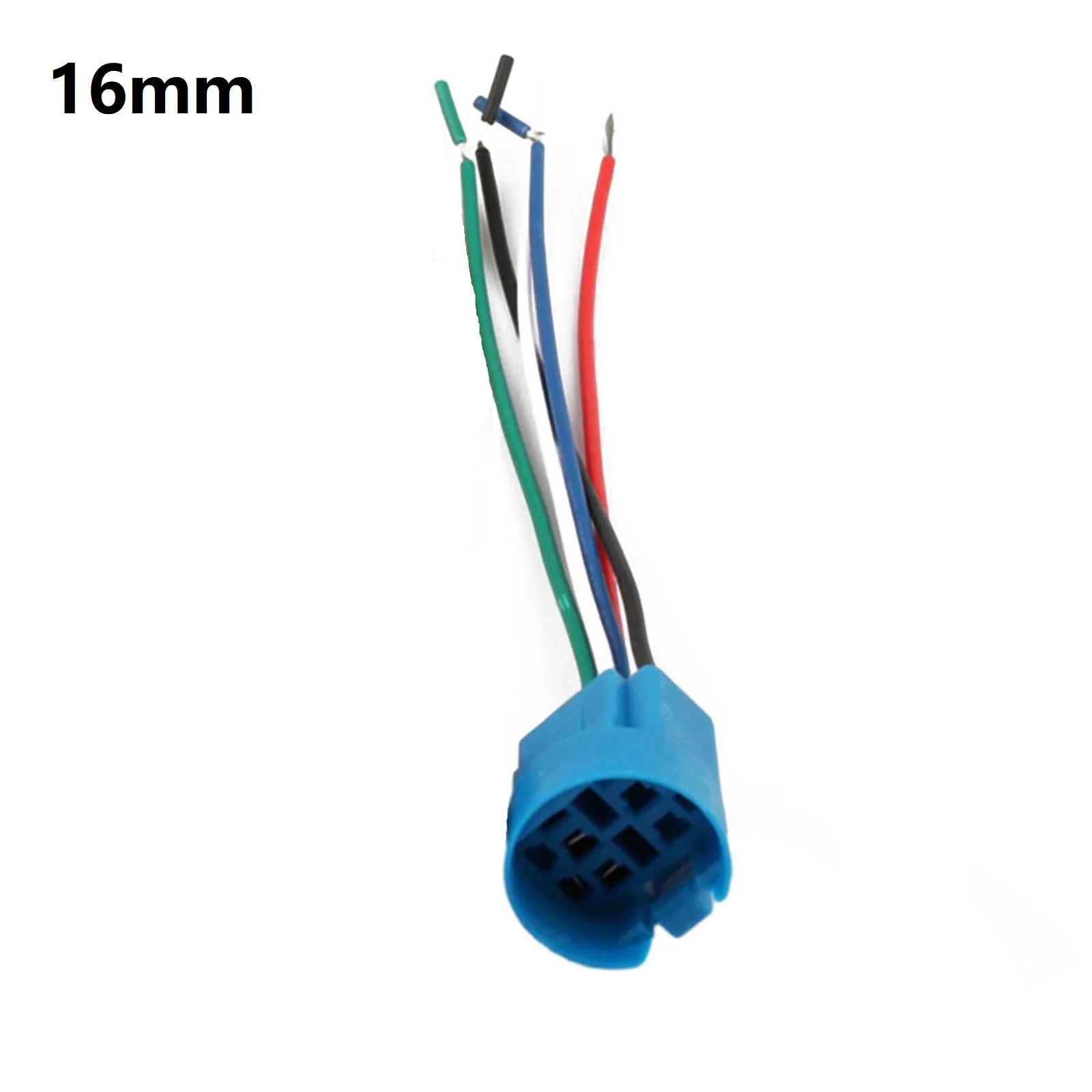 Connector Extender for Push Button Switch with Metal Socket and Wire Terminal Compatible with Multiple Aperture Sizes
