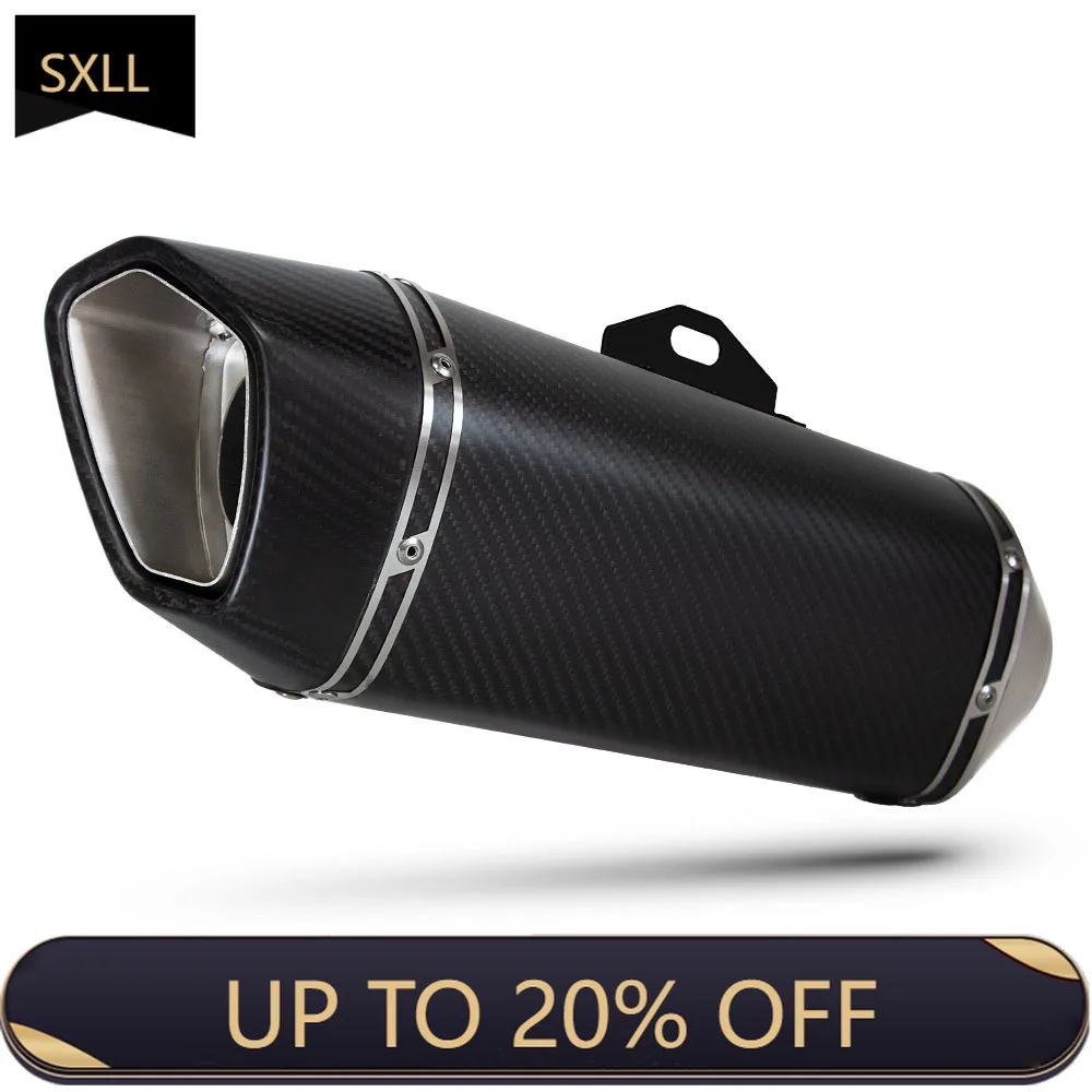 

SXLL 60Mm S1-R Racing Exhaust Kit Motorcycle Exhaust Full Carbon Silenciador with DB Killer