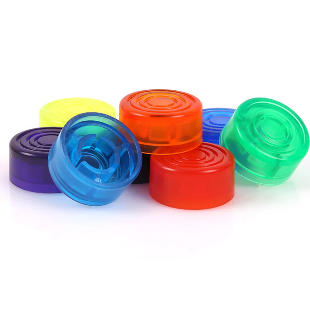 

6Pcs Footswitch Toppers Guitar Effect Pedal Caps Anti-Slip Colorful Enlargement Protection for Effect Footboard
