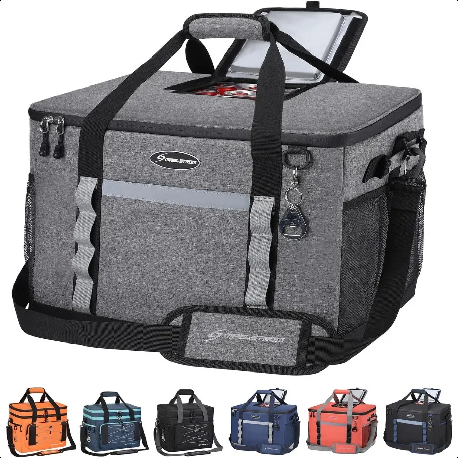 

Soft Cooler BagCollapsible Soft Sided Cooler 24 30 60 75 Cans Beach Cooler Ice Chest Large Leakproof Camping Cooler Portable Tr