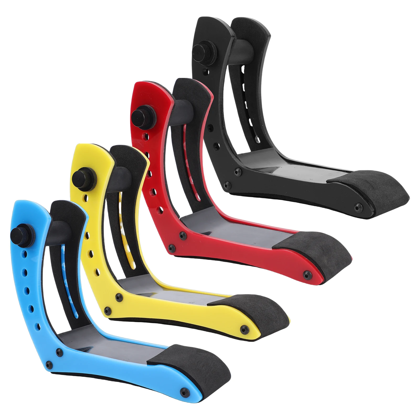 الغيتار الكهربائي حامل داعم حامل 6 موقف ارتفاع قابل للتعديل العمودي الغيتار حامل رفوف ل 35-55 مللي متر سمك الساق الراحة #1