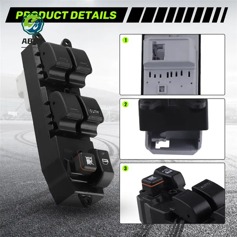 

ABHY-Car Master Power Window Switch 84820-12480 For Toyota Corolla 2003-2008 Left Front Window Lifter Switch LHD