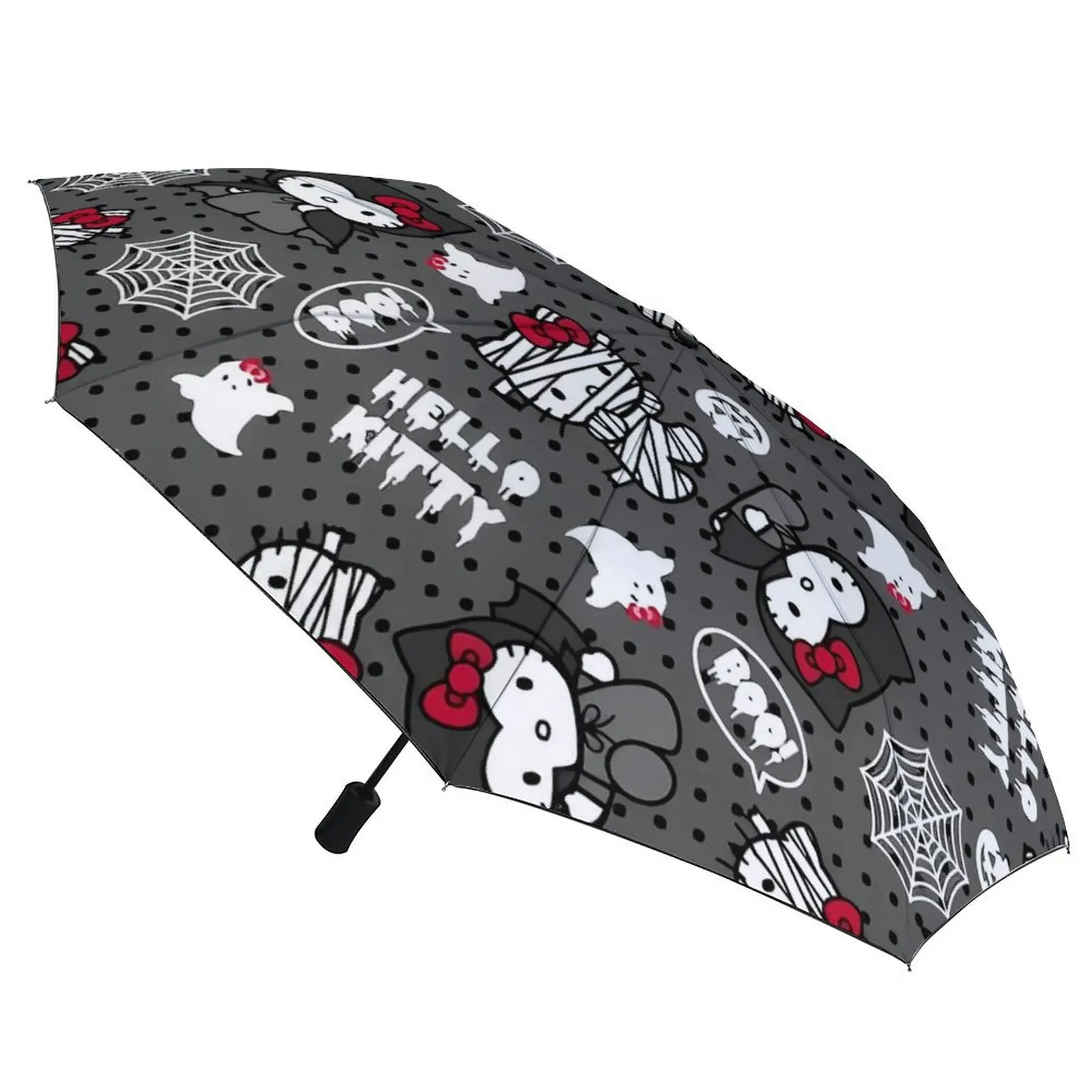 

Японский Hello Kitty Хэллоуин мультфильм кошка тройной авто зонт модный складной зонт автомобильный солнцезащитный зонт от ультрафиолета