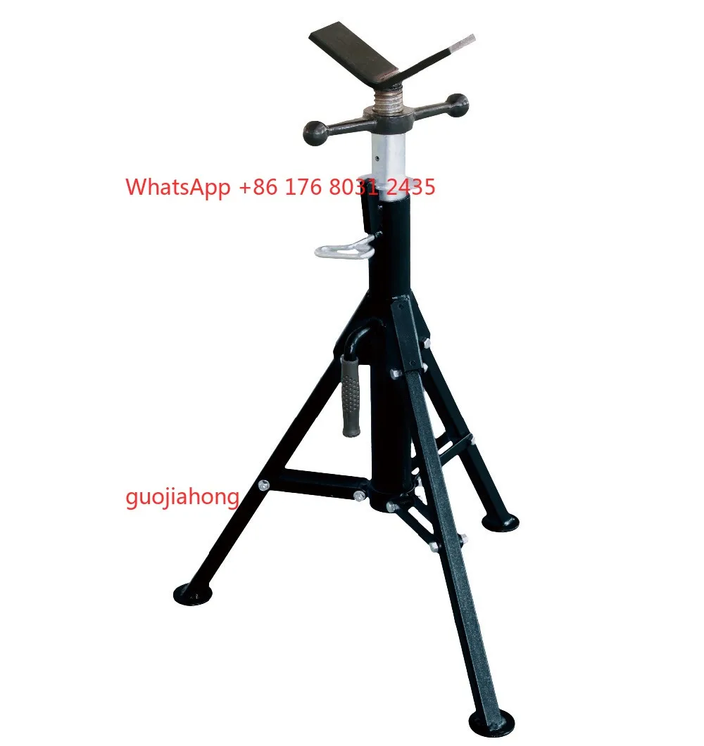 

wholesale Portable V Head Pipe Weld Holder Stand With Universal Transfer Balls for 1/2" - 12" Piping Support