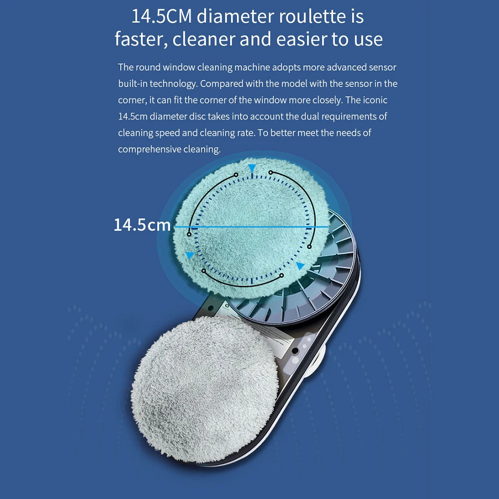 

Window Cleaner Robot Window Cleaning Robot 5600PA Suction Glass Cleaner Multi-Function for Vertical Surface/Glass/Door