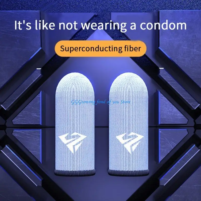 H9EB Phone Gaming Finger Sleeves Anti-slip Gamer Thumb Thumb Subled Support Game Game Game Gloves for Gaming #4