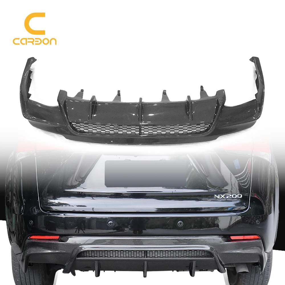 

Real Carbon Fiber Rear Bumper Lip Diffuser Cover For Lexus NX