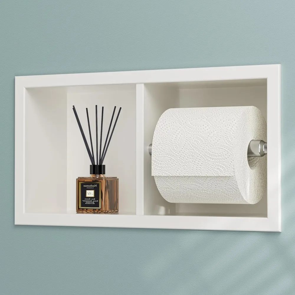 

Neodrain Dual Roll Toilet Paper Holder - 304 Stainless Steel, Recessed Wall Mount, Easy Load and Unload