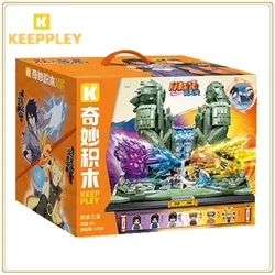 Keeppley Naruto Building Blocks Final Valley Great War Uzumaki Naruto Uchiha Sasuke Model Toys Birthday Gift for Boy and Girl