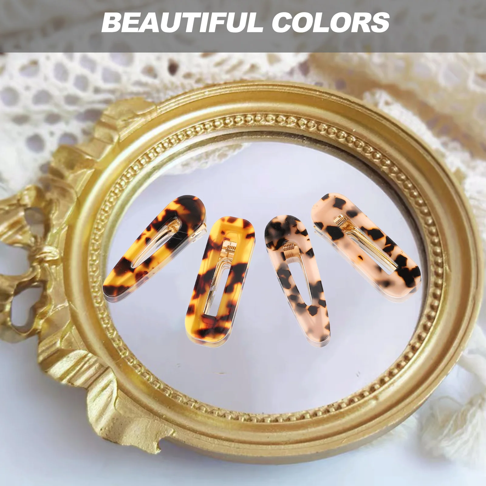 

4Pcs Vintage Clips Girls Kids Kids Hair Clips Claw Pins Retro Accessories Toddler Teens Women Gift Party Birthday