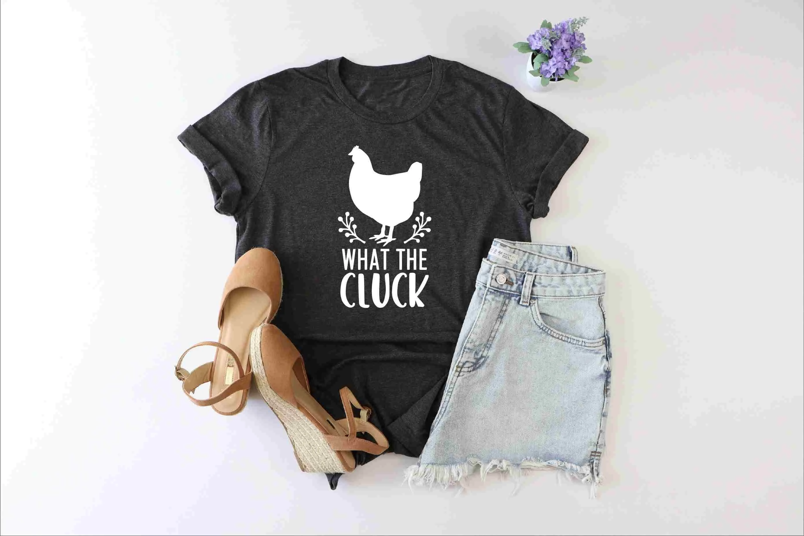 What the cluck shirt Farm Country shirts Chicken T Women's lover tee girl