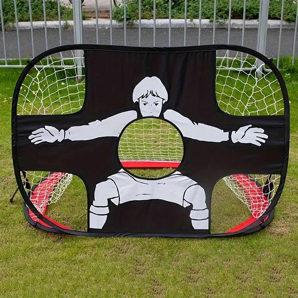 Foldable Football Goal Nylon Soccer Goal Adults Football Target Net for Playground Backyard Indoor Outdoor Training