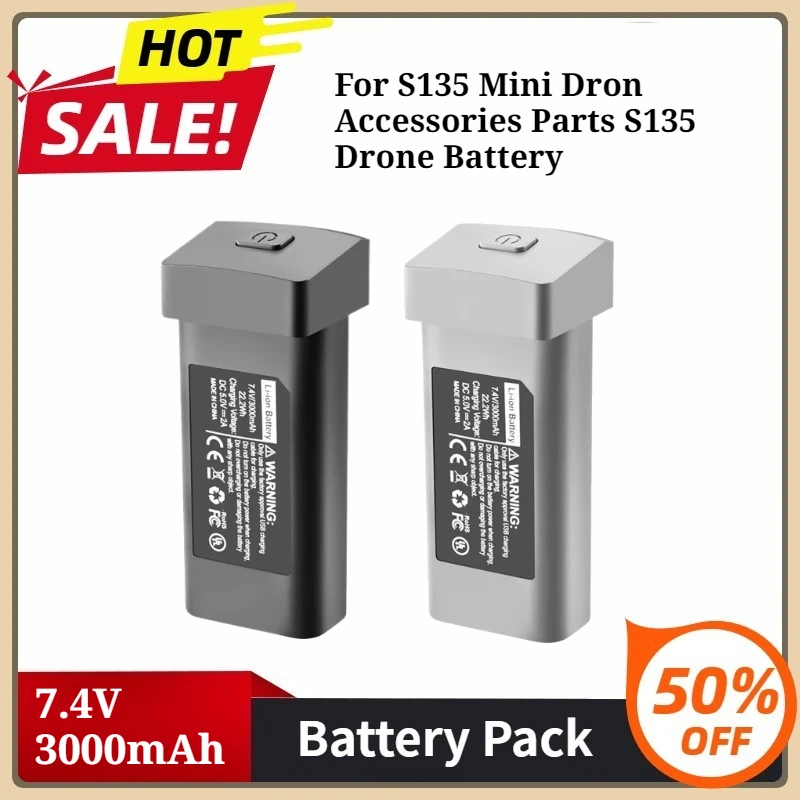 

For S135 Mini Dron Accessories Parts S135 Drone Battery 7.4V 3000mAh Spare Battery