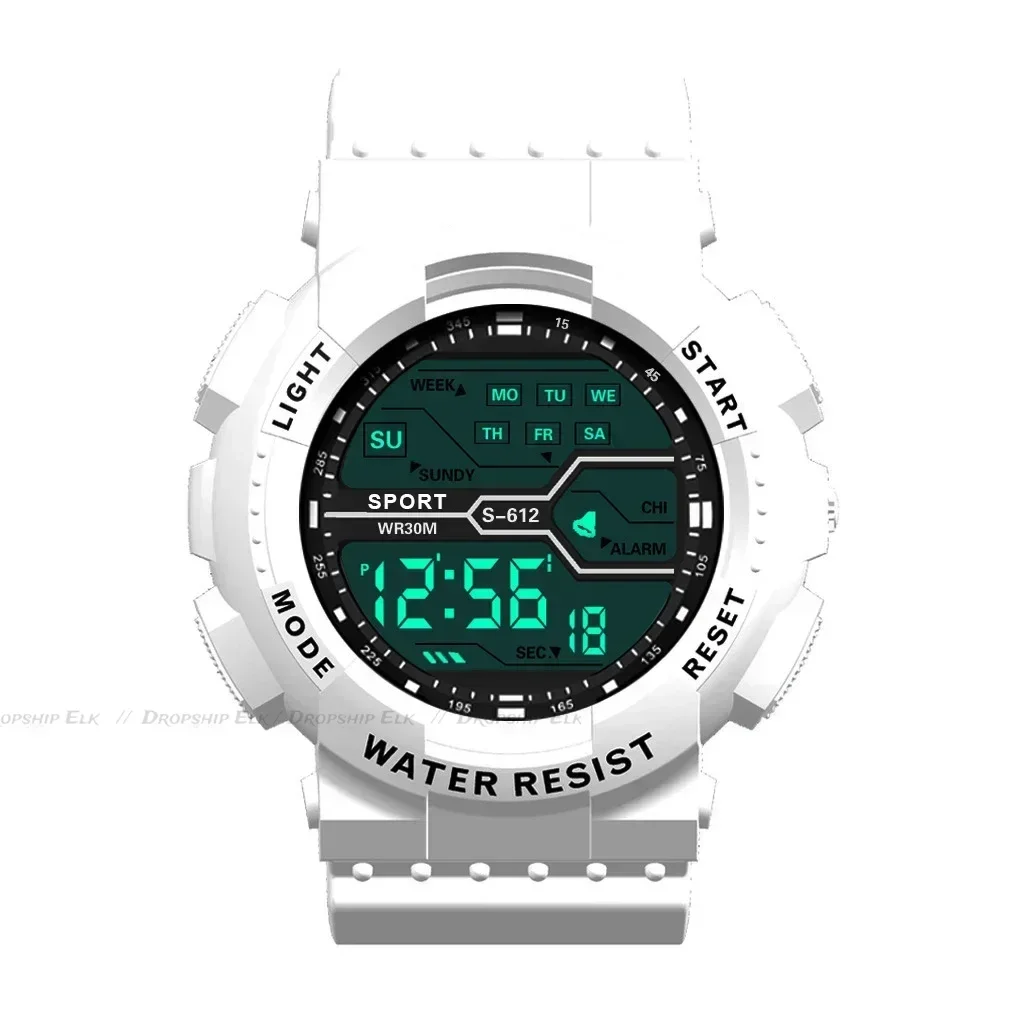 남성용 디지털 전자 시계, 스포츠 글로우 대형 다이얼 시계, 학생 야외 모험 트렌드, 다기능 시계, skmei