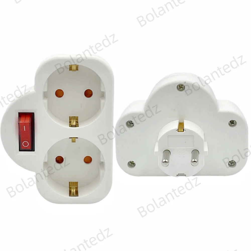16A Germany Type EU Power Strip Plug Socket Electronic Socket Home Office Surge Protector EU Plug Extension Socket CE