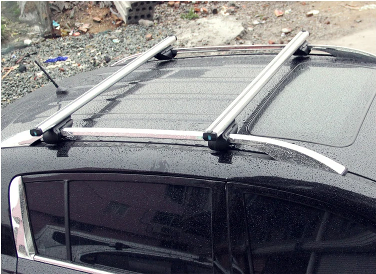 Universal 135CM Car Roof Racks Cross Bars Crossbars 150 330LBS For Car With Side Rails Work With Kayak Cargo Ski Racks