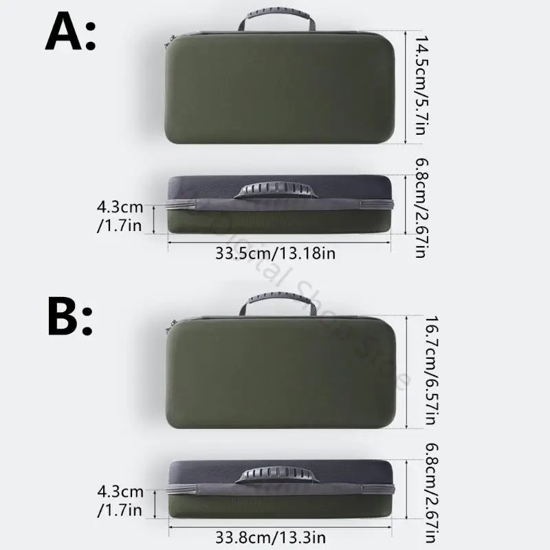 96BA Tragbare Tastatur-Tragetasche mit Innengurten, Zubehörtasche und Tragegriff für die Aufbewahrung Schreibtisch und den – Detail 6