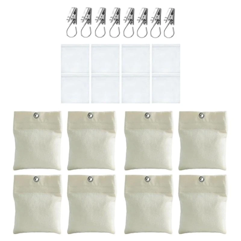 

8Pieces Waterproof Outdoor Curtain Weights for Outdoor and Shower Curtains .Y5GA