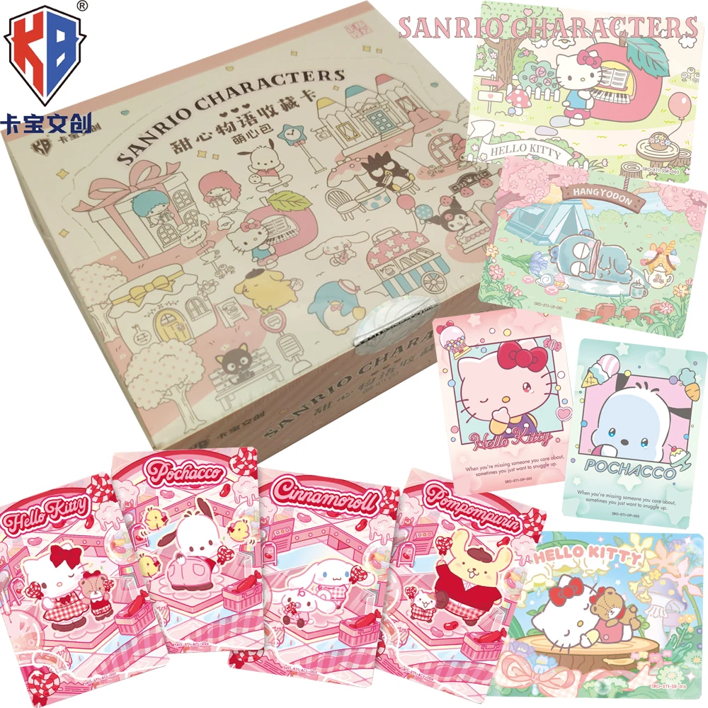Genuine KABAO Sanrio Collection Card My Melody Kuromi‌ Cinnamoroll‌ Pompompurin‌ High Definition Characters Surprise Cards Gifts