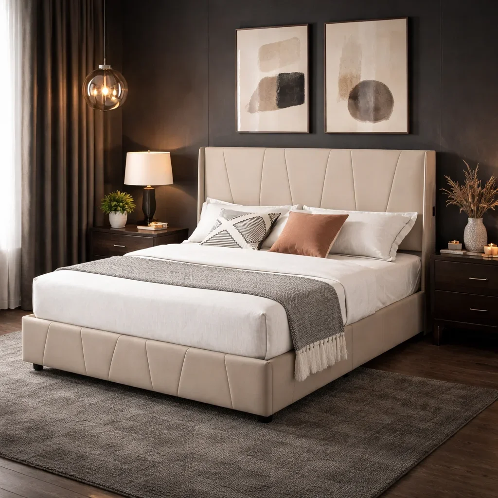 #Space Saver Hostel Bed 150x200 Single Bed with Storage UnderNeath for Adults for Small Spaces